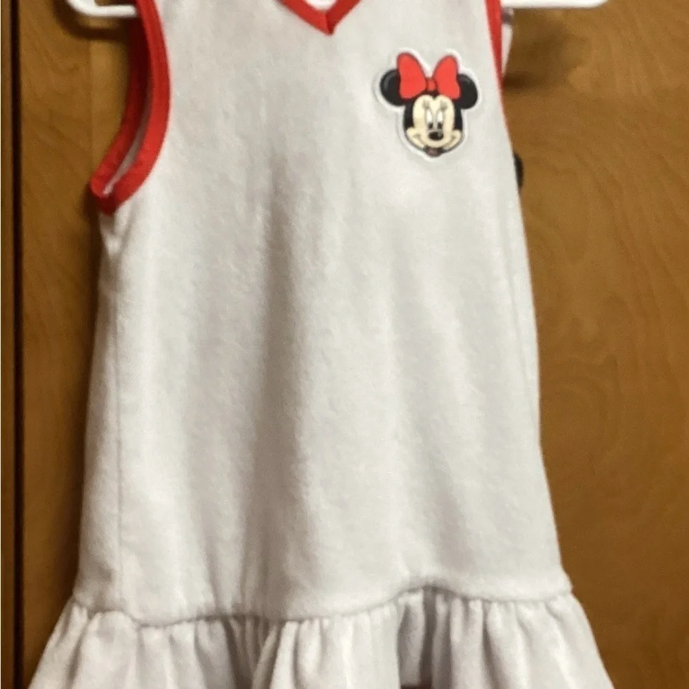 SIZE 2T MINNIE MOUSE BATHING SUIT & COVER UP IN EXCELLENT CONDITION GENTLY WORN